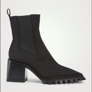 Parker Stretch Nylon Lug Heeled Chelsea Boots